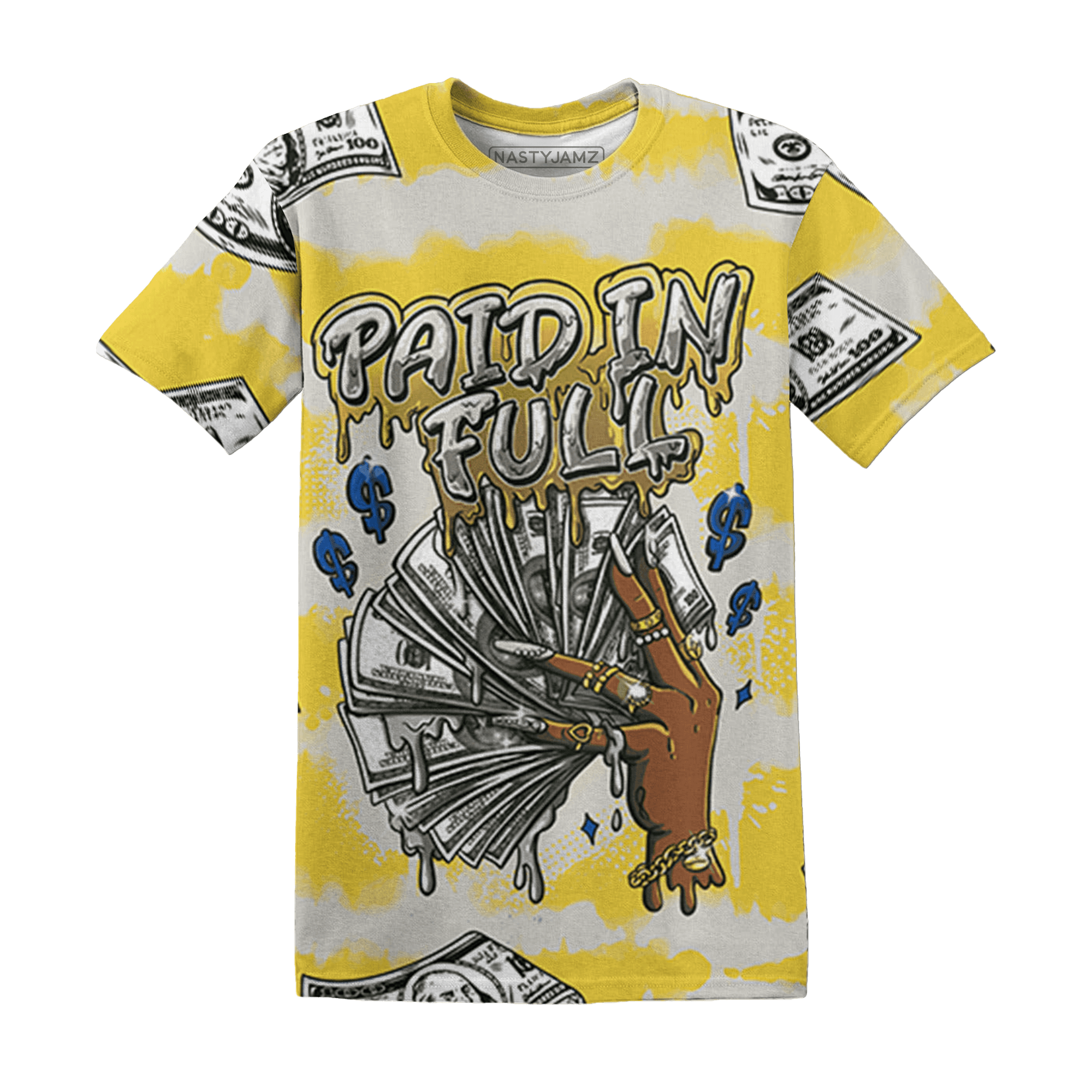 Low OG Canary TVSC 1s T Shirt Match Paid In Full 3D All-Over Print - NastyJamz