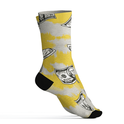 Low OG Canary TVSC 1s Socks Match Paid In Full 3D All-Over Print - NastyJamz