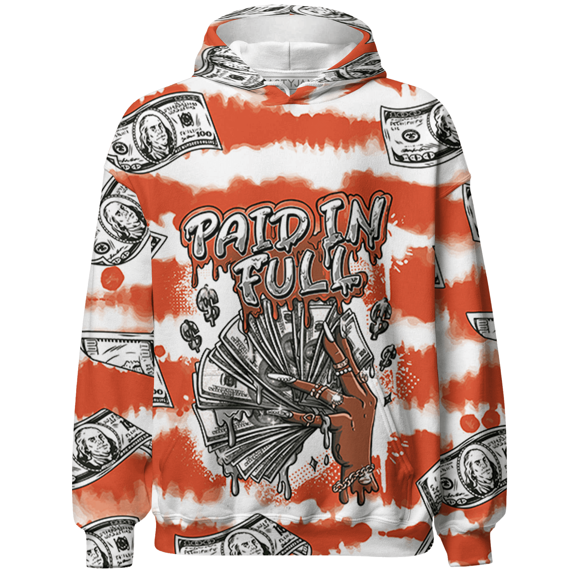 Georgia Peach 3s Hoodie Match Paid In Full 3D All-Over Print - NastyJamz