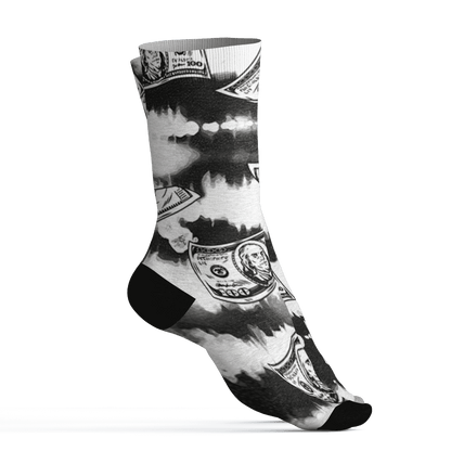 Quaiii 54 3s Socks Match Paid In Full 3D All-Over Print - NastyJamz