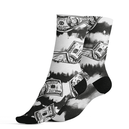 Quaiii 54 3s Socks Match Paid In Full 3D All-Over Print - NastyJamz