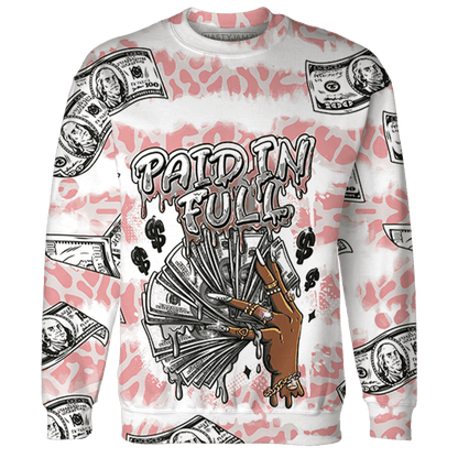 Red Stardust 3s Sweatshirt Match Paid In Full 3D All-Over Print - NastyJamz