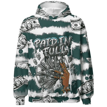Oxidized Green 4s Hoodie Match Paid In Full 3D All-Over Print - NastyJamz