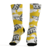 Vivid Sulfur 4s Socks Match Paid In Full 3D All-Over Print - NastyJamz