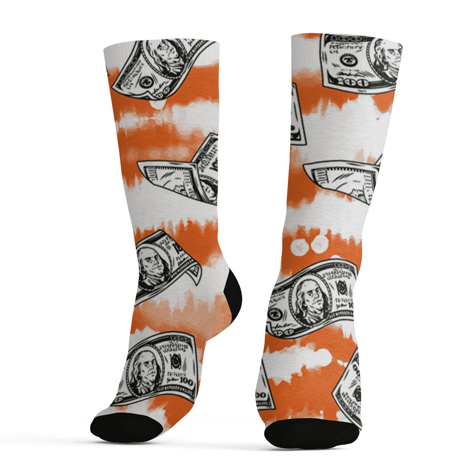 AJ 5 MAM Hurricanes Socks Match Paid In Full 3D All-Over Print - NastyJamz