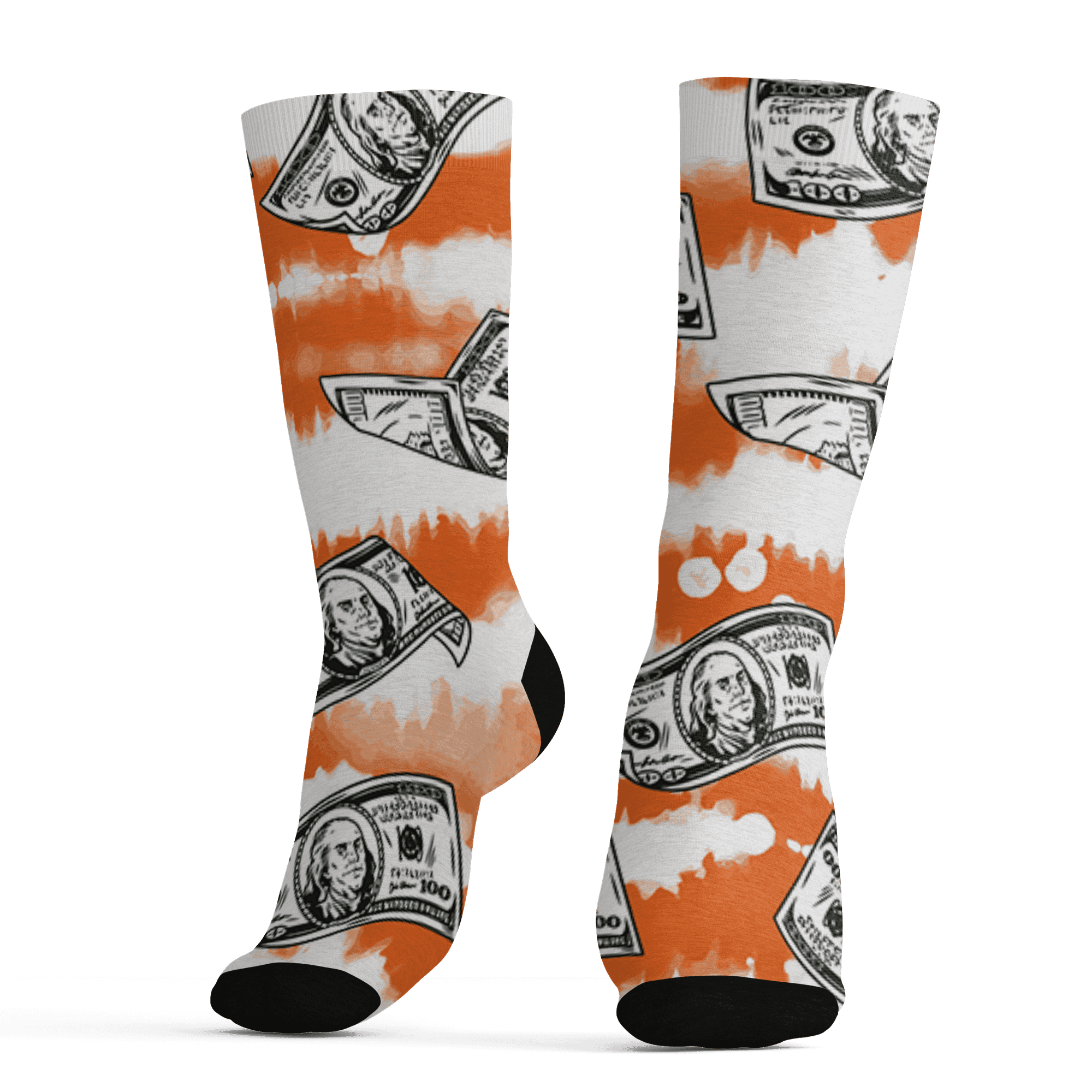 AJ 5 MAM Hurricanes Socks Match Paid In Full 3D All-Over Print - NastyJamz