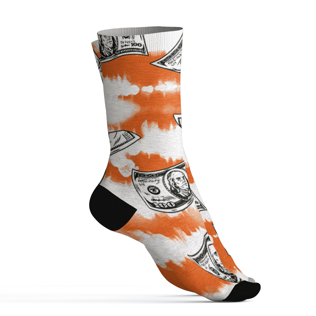 AJ 5 MAM Hurricanes Socks Match Paid In Full 3D All-Over Print - NastyJamz