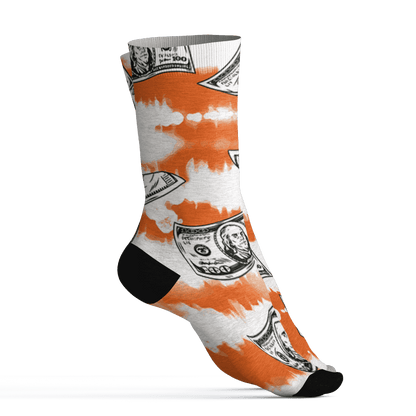 AJ 5 MAM Hurricanes Socks Match Paid In Full 3D All-Over Print - NastyJamz