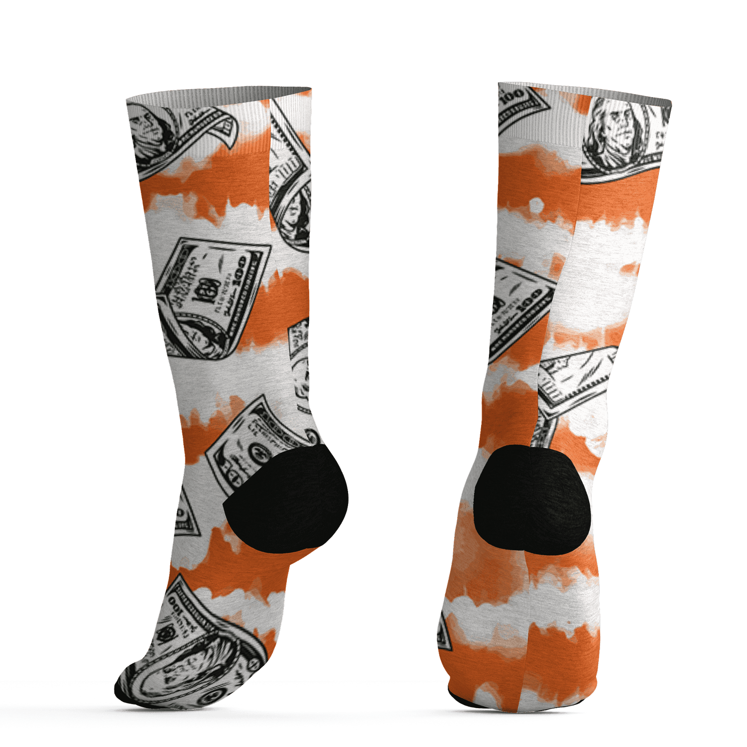 AJ 5 MAM Hurricanes Socks Match Paid In Full 3D All-Over Print - NastyJamz