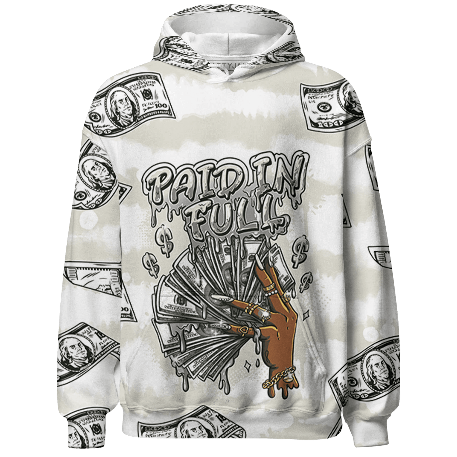 SE Sail 5s Hoodie Match Paid In Full 3D All-Over Print - NastyJamz