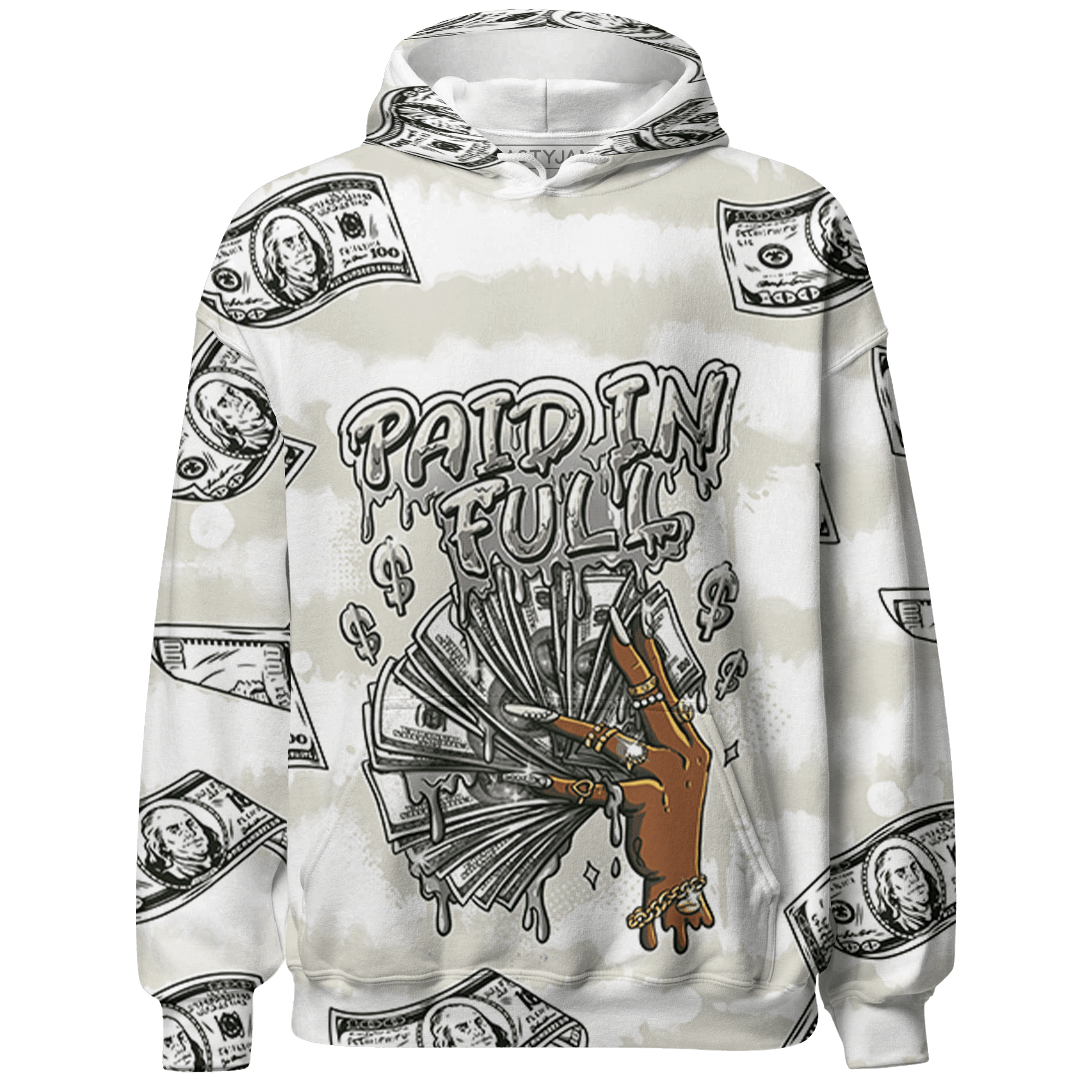 SE Sail 5s Hoodie Match Paid In Full 3D All-Over Print - NastyJamz