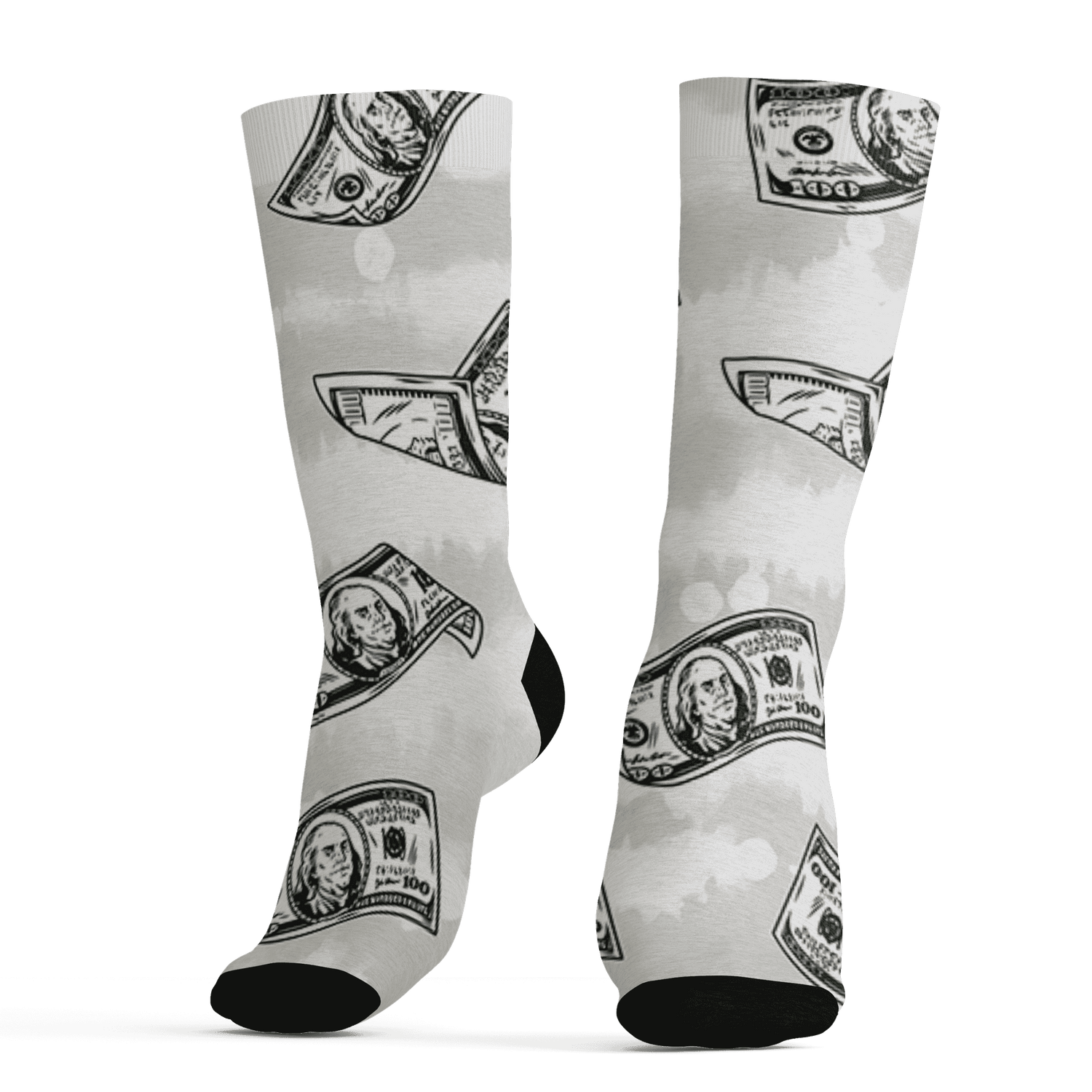 AJ 5 SE Sail Socks Match Paid In Full 3D All-Over Print - NastyJamz