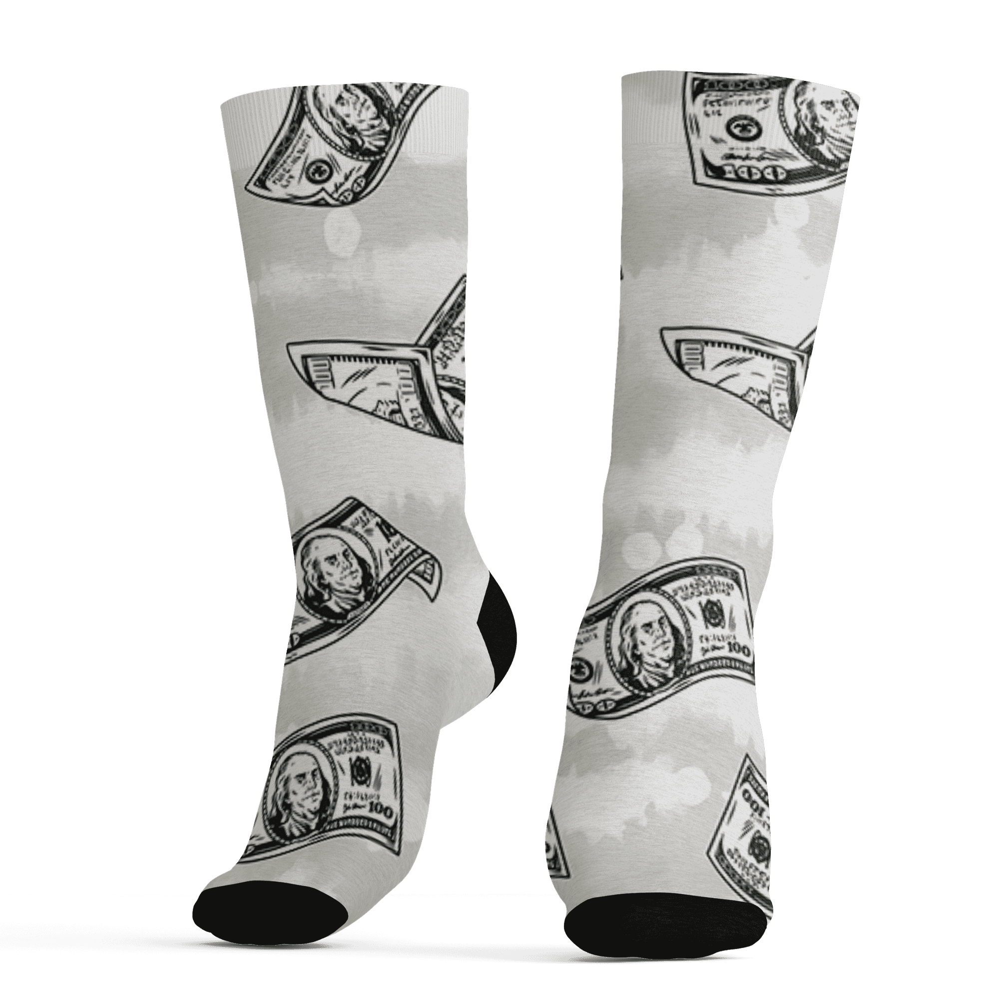AJ 5 SE Sail Socks Match Paid In Full 3D All-Over Print - NastyJamz