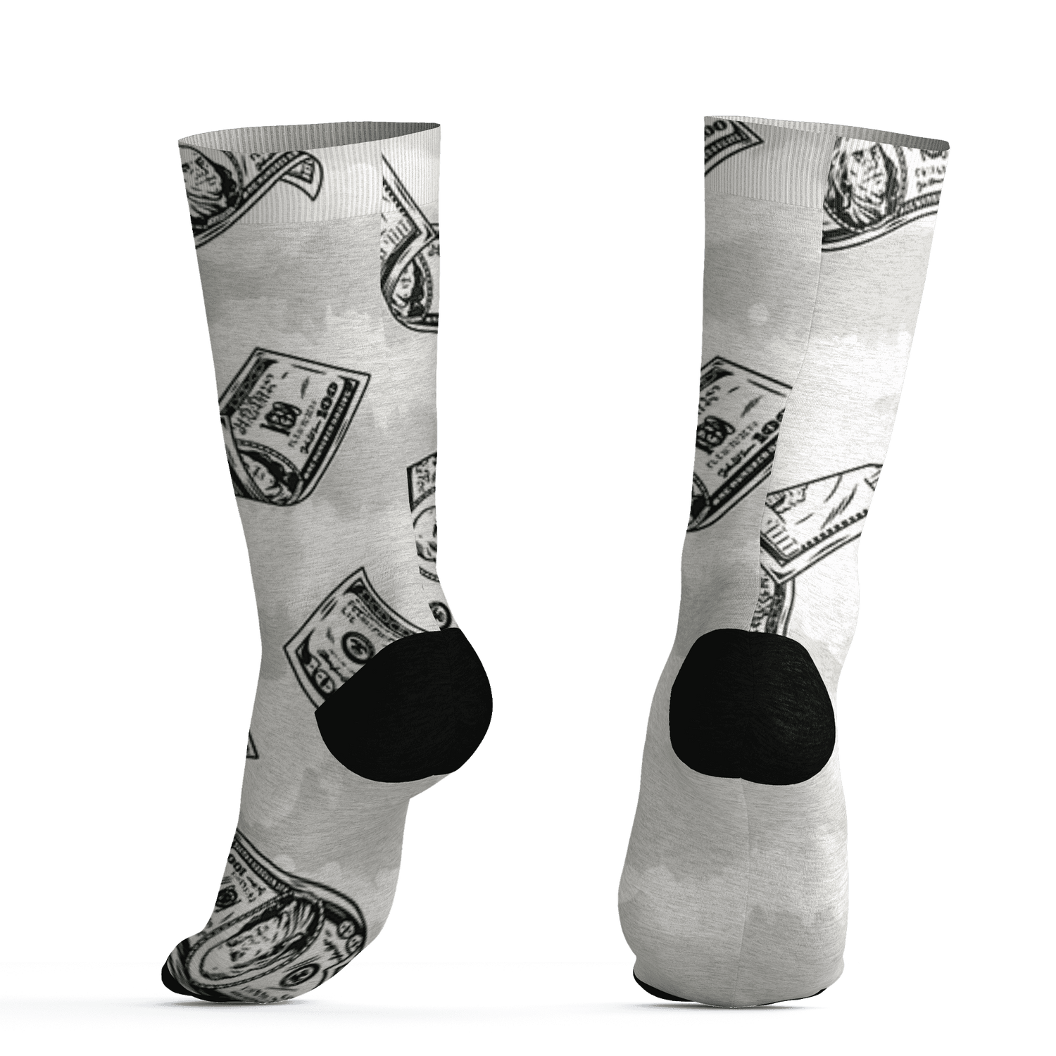 AJ 5 SE Sail Socks Match Paid In Full 3D All-Over Print - NastyJamz