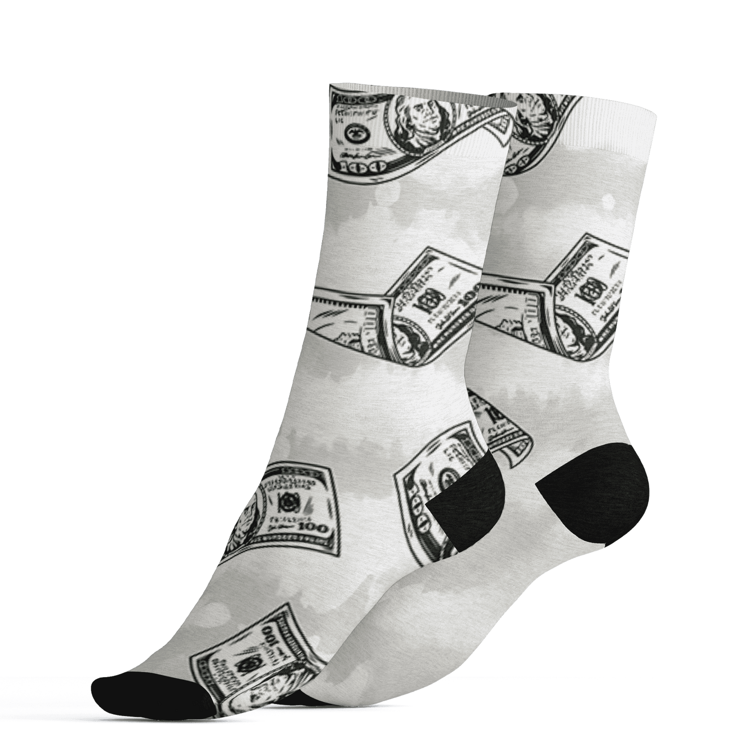 AJ 5 SE Sail Socks Match Paid In Full 3D All-Over Print - NastyJamz