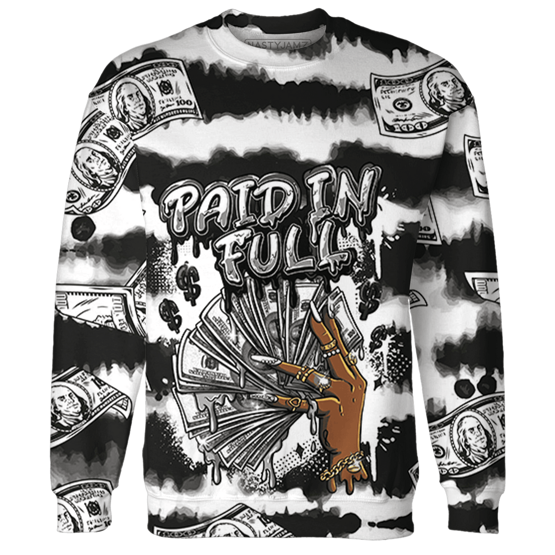 Reverse Oreo 6s Sweatshirt Match Paid In Full 3D All-Over Print - NastyJamz