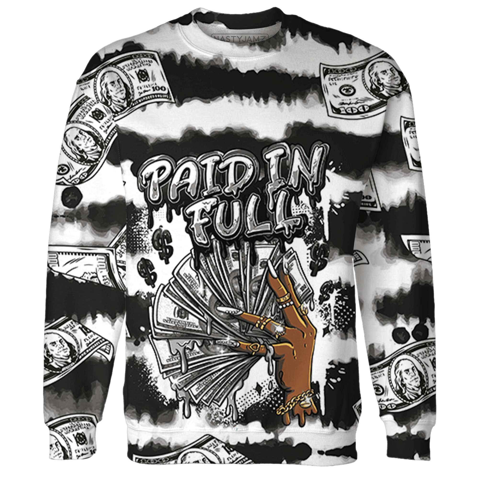 Reverse Oreo 6s Sweatshirt Match Paid In Full 3D All-Over Print - NastyJamz