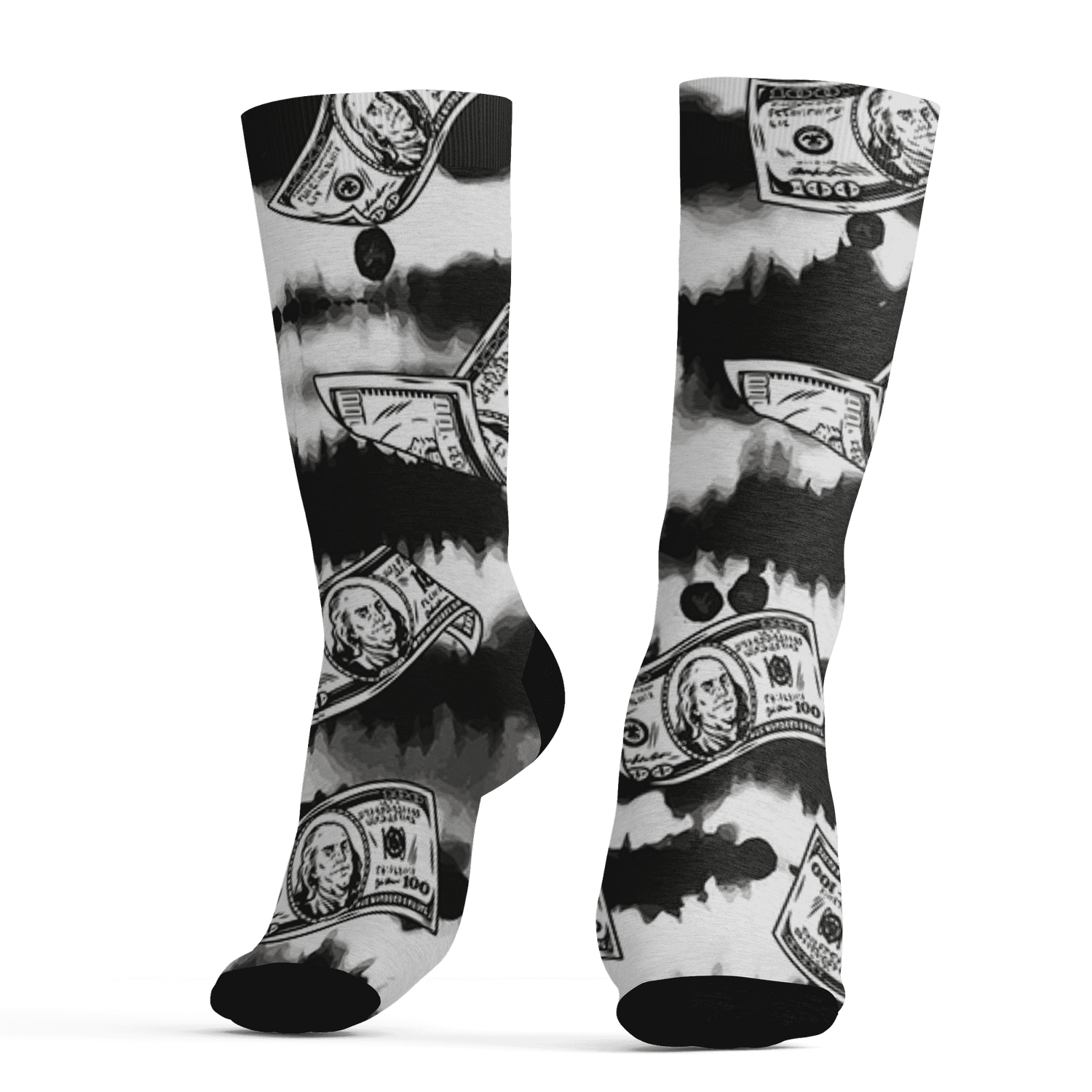 AJ 6 Reverse Oreo Socks Match Paid In Full 3D All-Over Print - NastyJamz