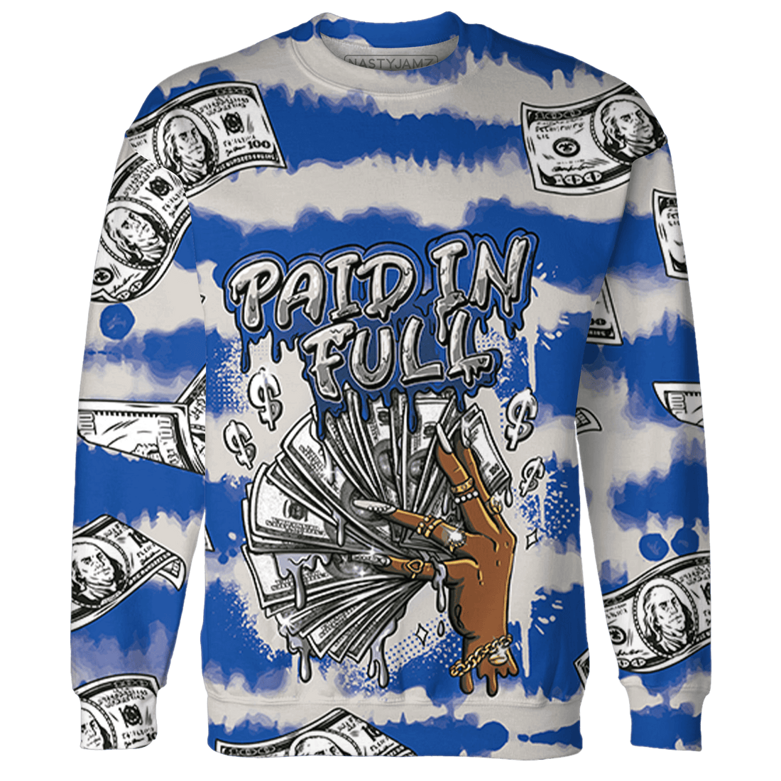 Air Max 1 86 Royal Sweatshirt Match Paid In Full 3D All-Over Print - NastyJamz