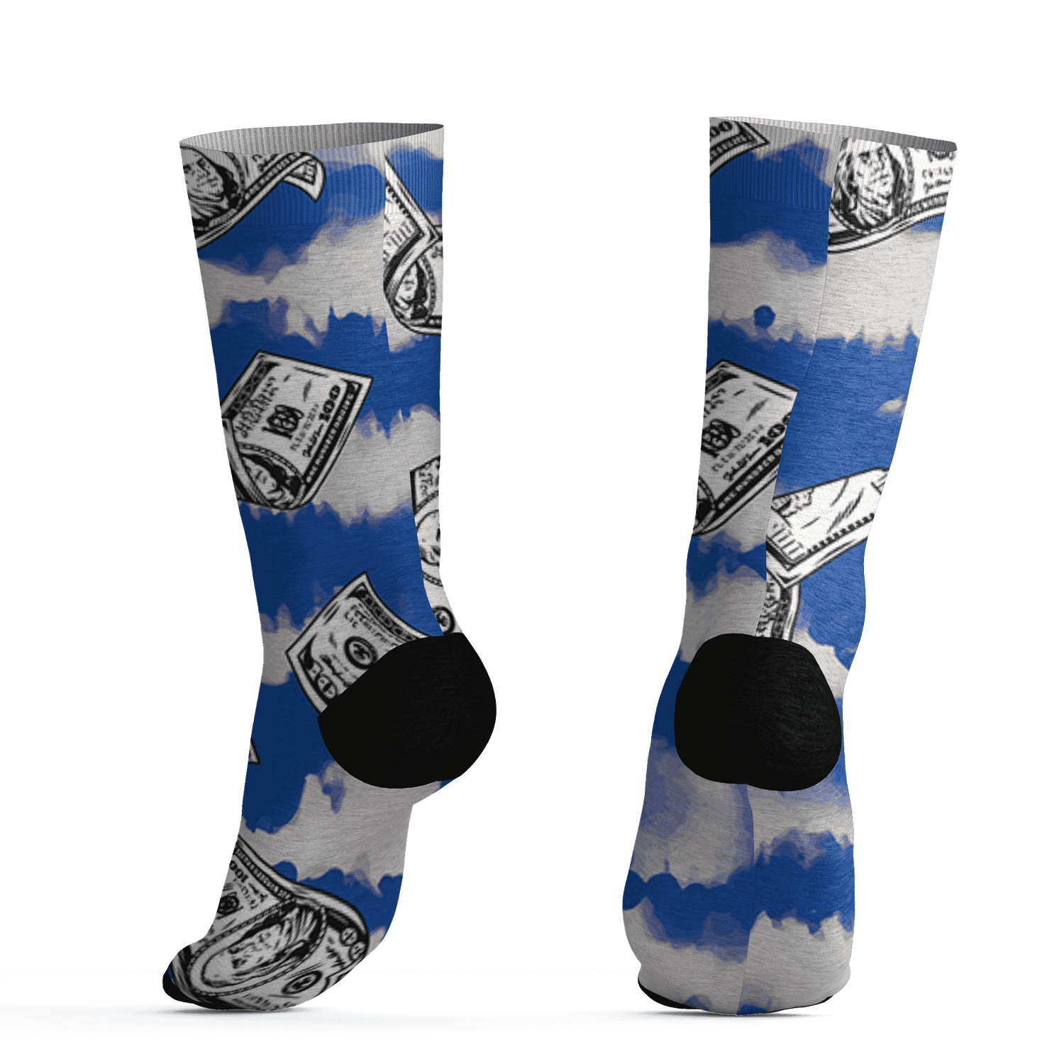 Air Max 1 86 Royal Socks Match Paid In Full 3D All-Over Print - NastyJamz