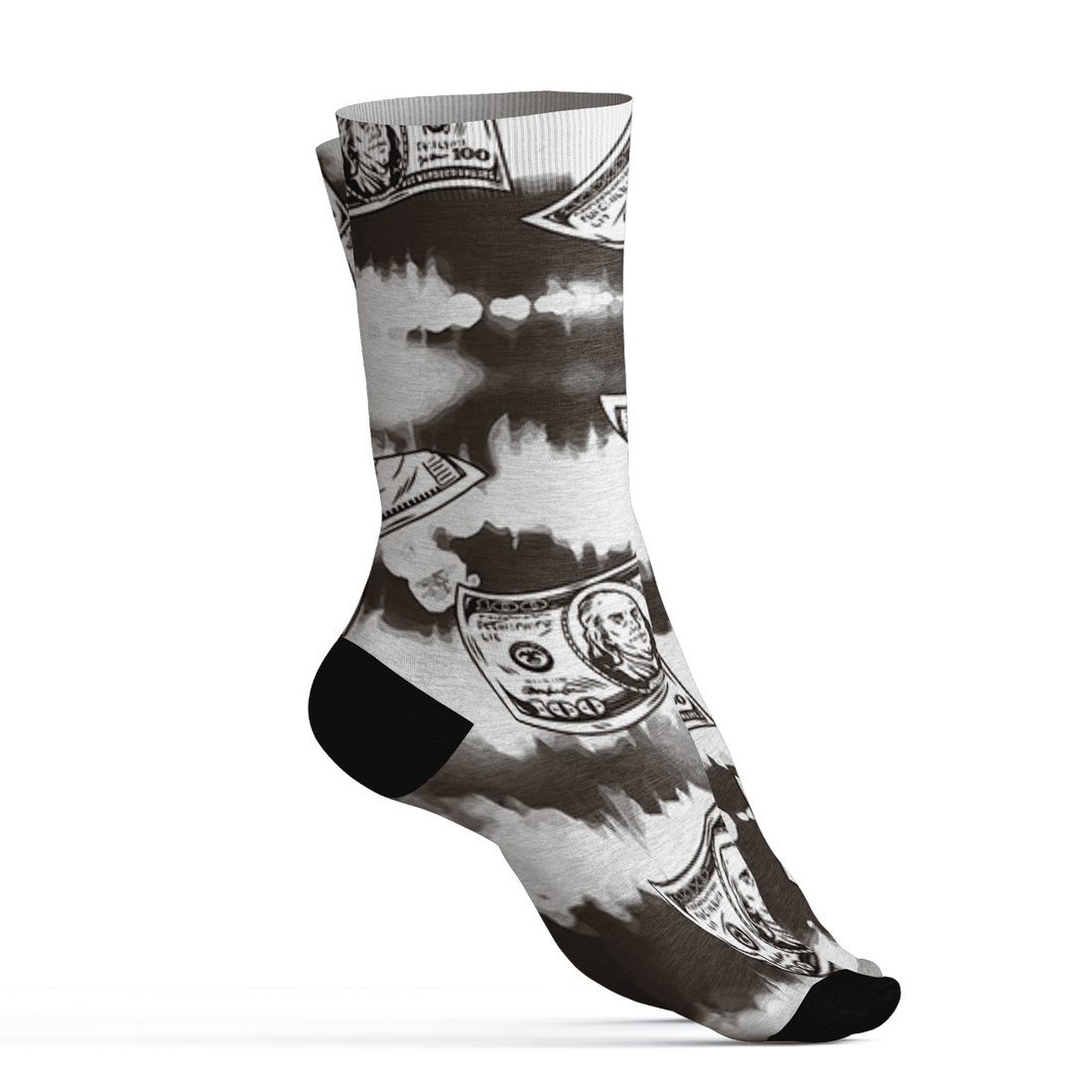 Dunk Low Baroque Brown Socks Match Paid In Full 3D All-Over Print - NastyJamz