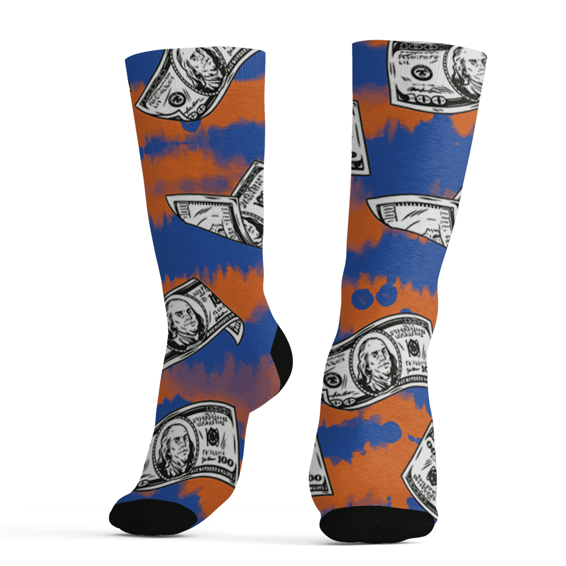 Dunk Low Knicks Socks Match Paid In Full 3D All-Over Print - NastyJamz