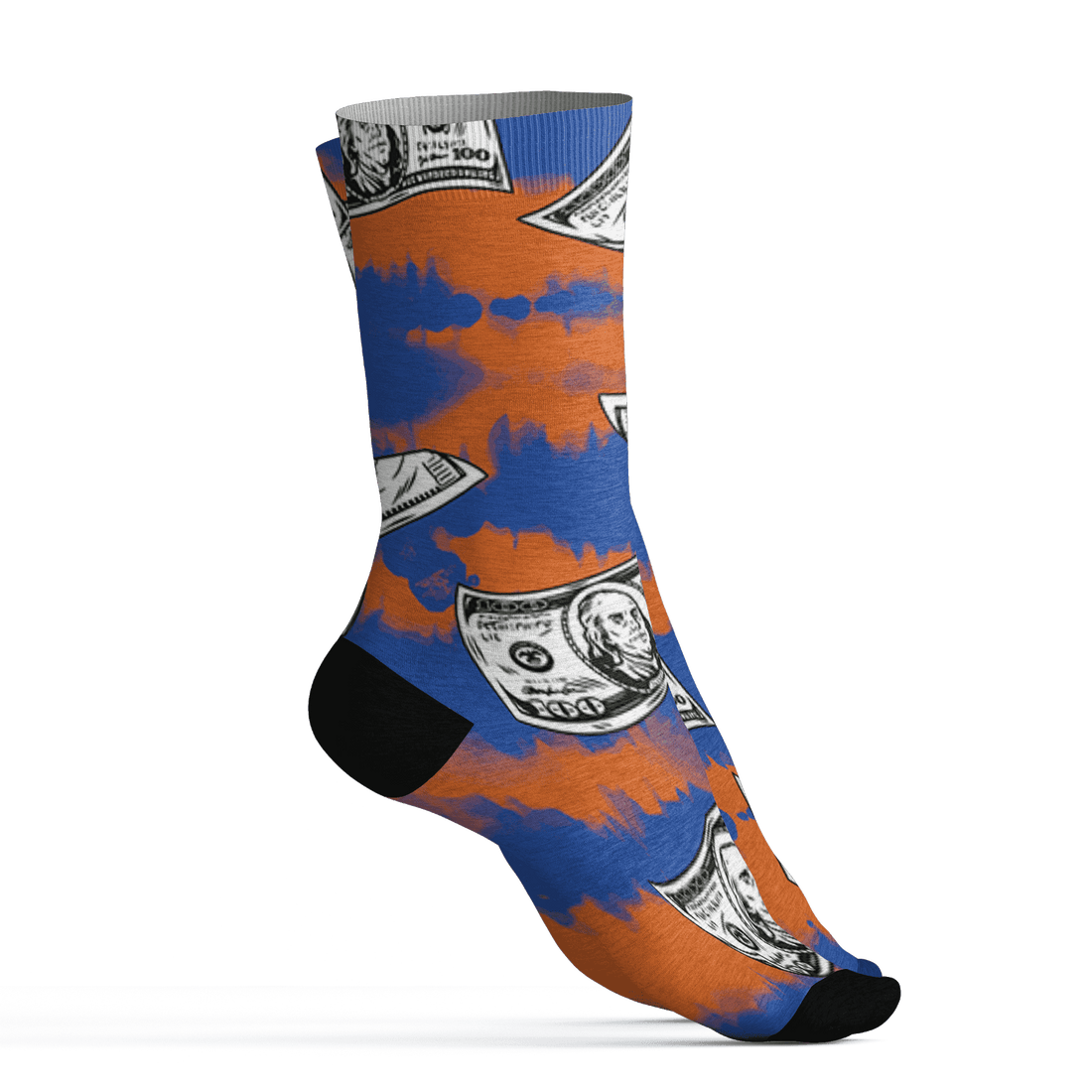 Dunk Low Knicks Socks Match Paid In Full 3D All-Over Print - NastyJamz