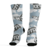 Blue Grey 13s Socks Match Paid In Full 3D All-Over Print - NastyJamz