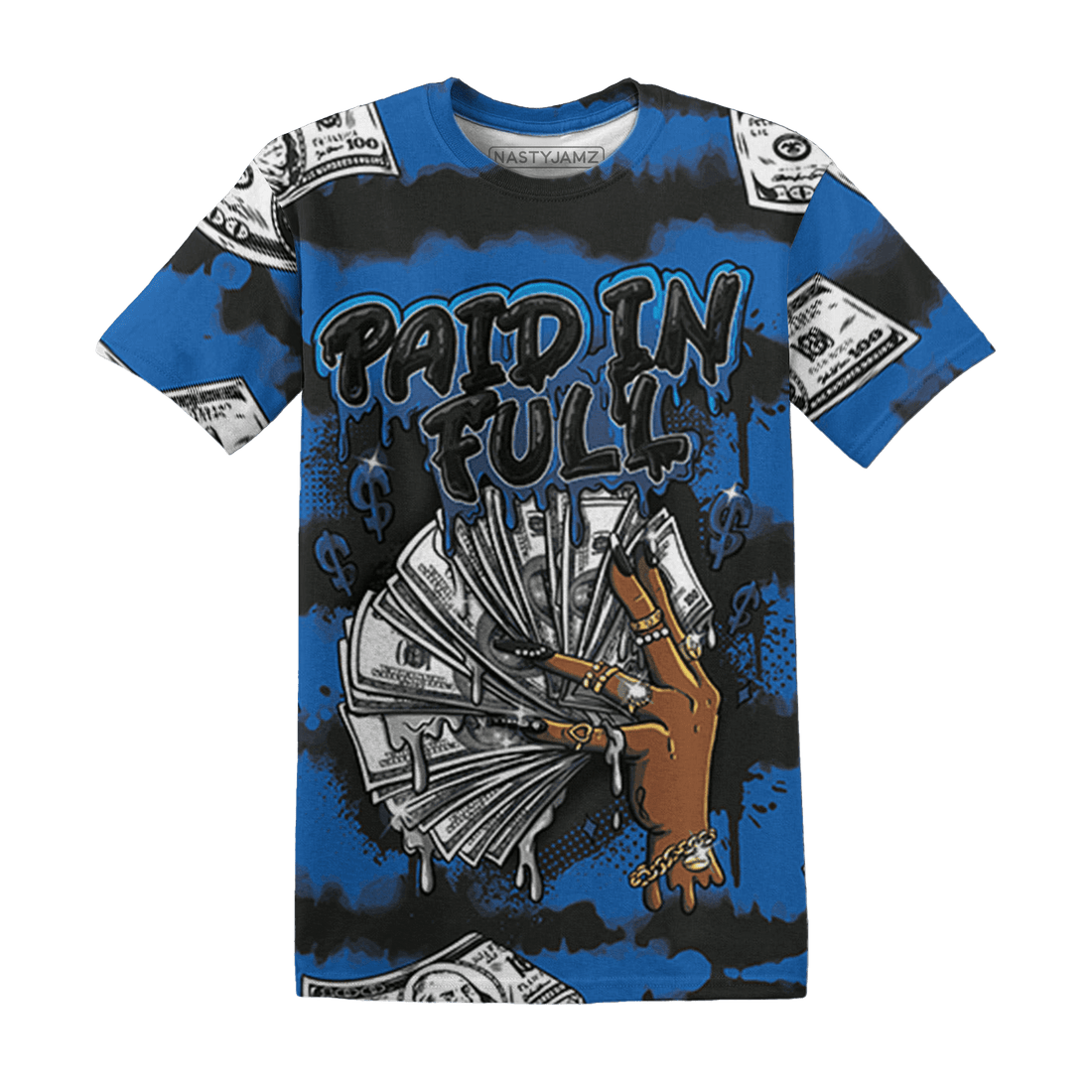 Royal Reimagined 1s T Shirt Match Paid In Full 3D All-Over Print - NastyJamz
