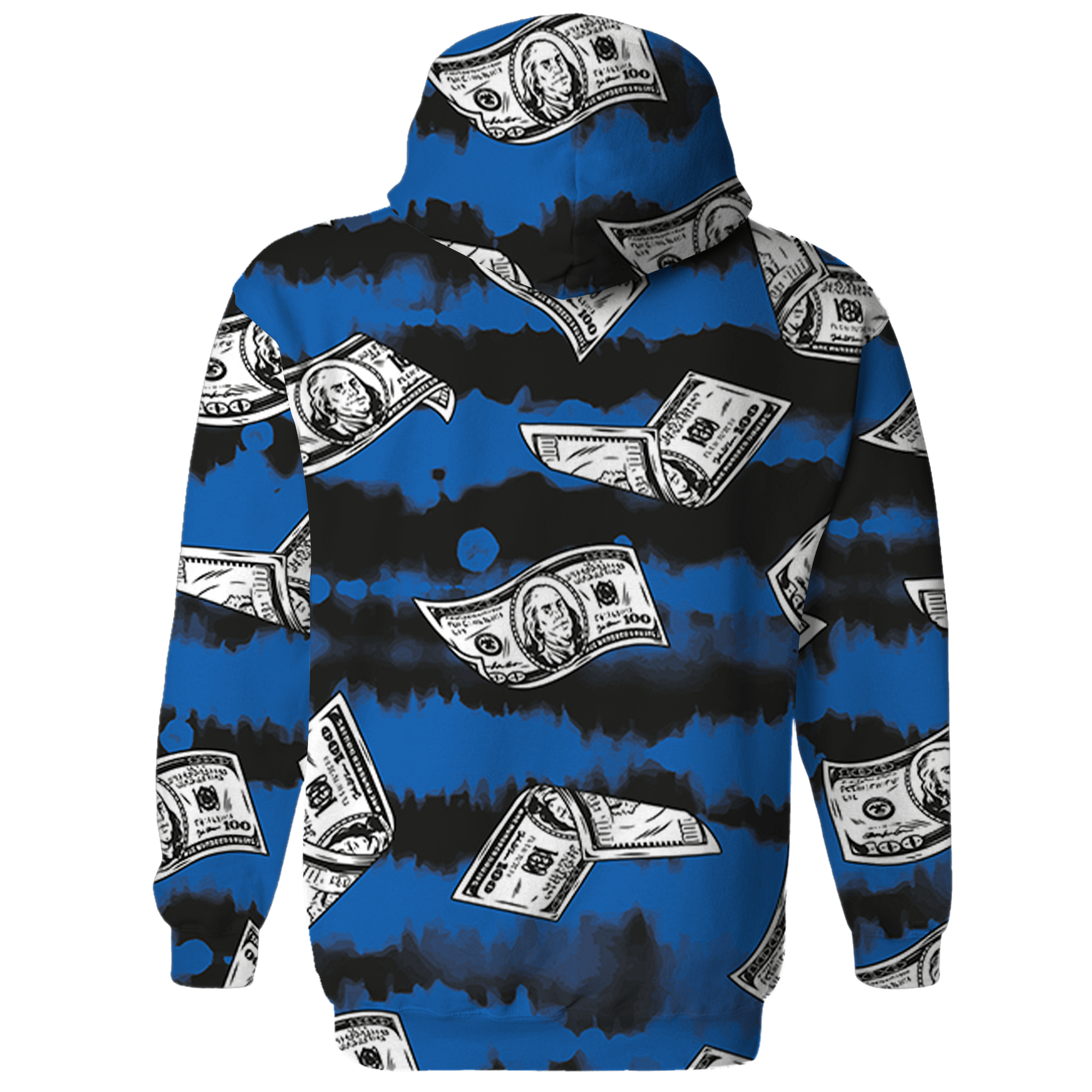Royal Reimagined 1s Hoodie Match Paid In Full 3D All-Over Print - NastyJamz