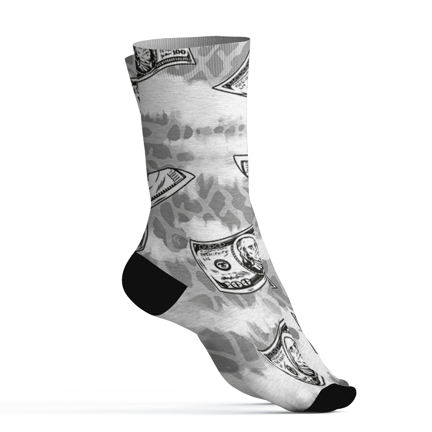 Craft Ivory 3s Socks Match Paid In Full 3D All-Over Print - NastyJamz