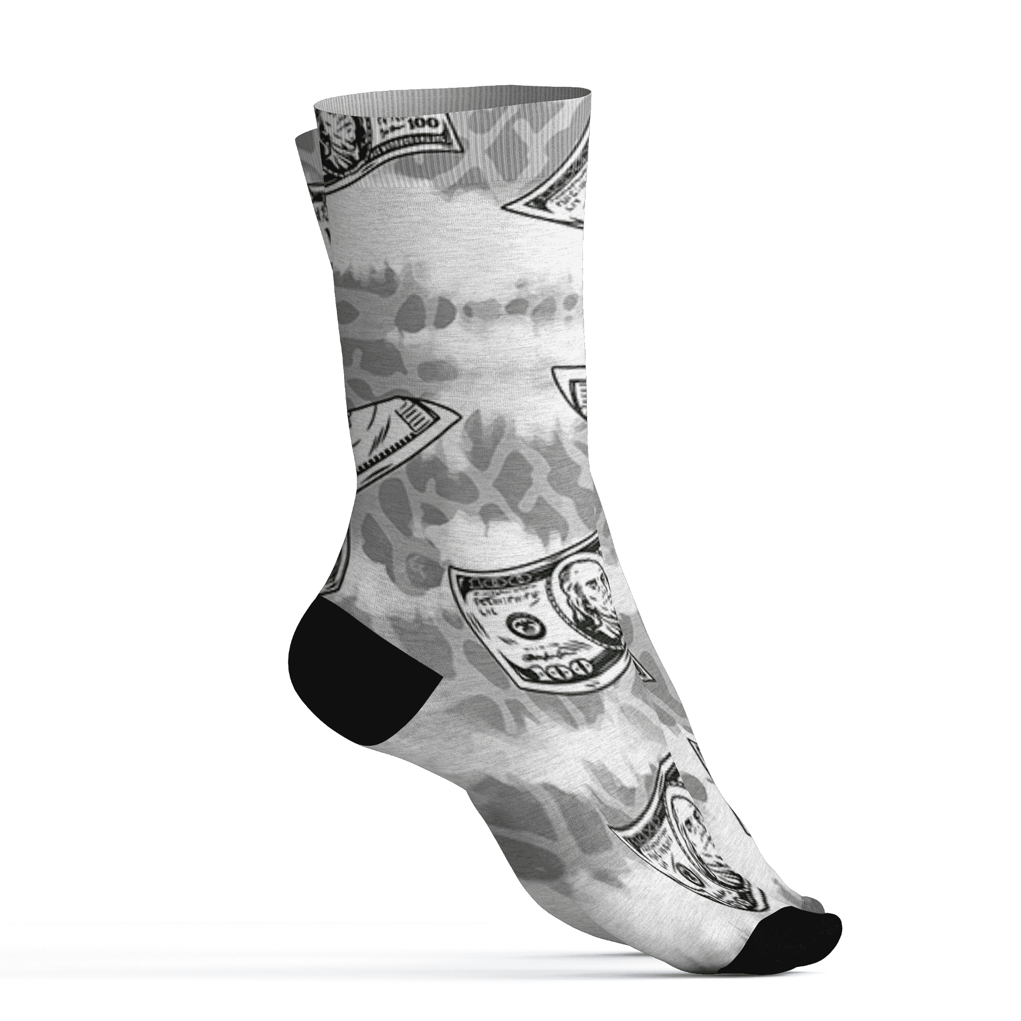 Craft Ivory 3s Socks Match Paid In Full 3D All-Over Print - NastyJamz