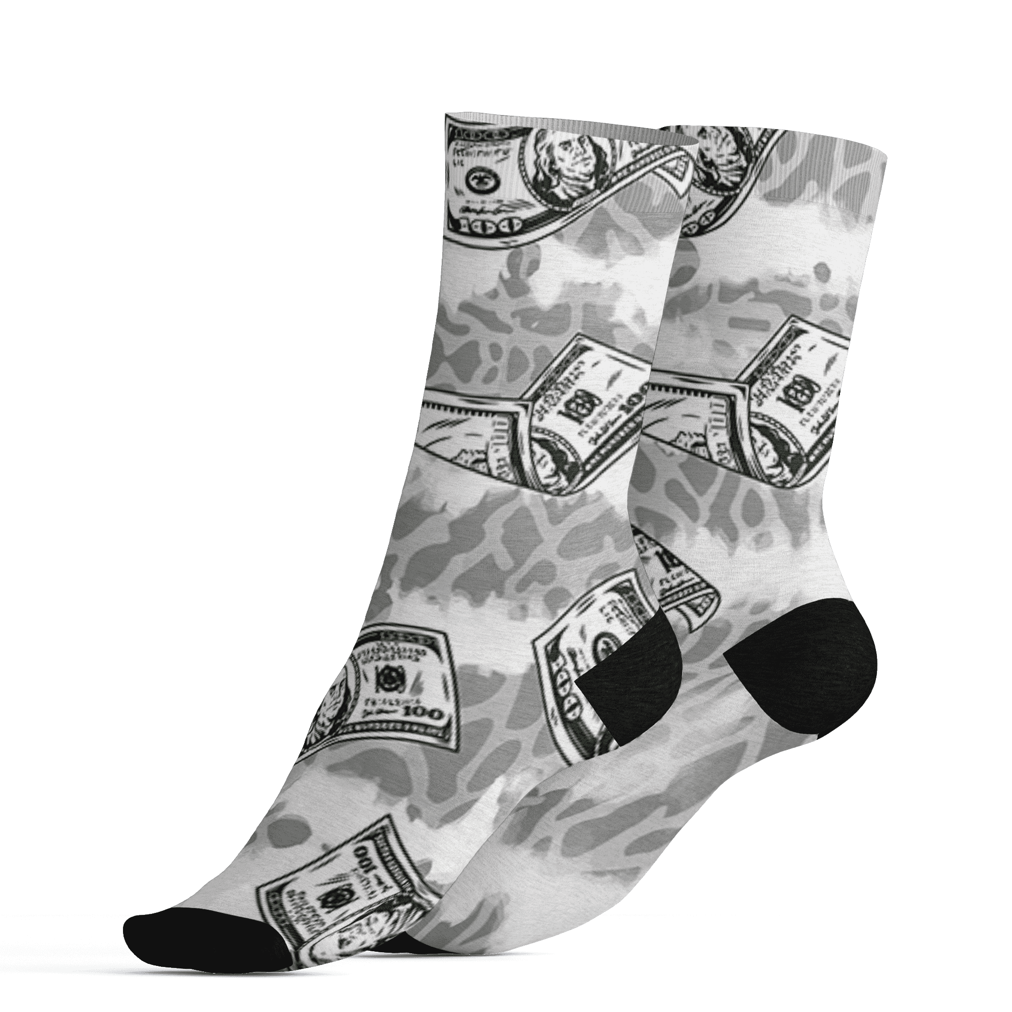 Craft Ivory 3s Socks Match Paid In Full 3D All-Over Print - NastyJamz