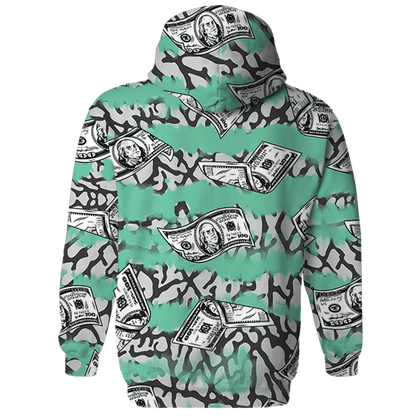 Green Glow 3s Hoodie Match Paid In Full 3D All-Over Print - NastyJamz