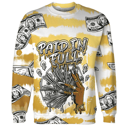 Sail 4s Sweatshirt Match Paid In Full 3D All-Over Print - NastyJamz