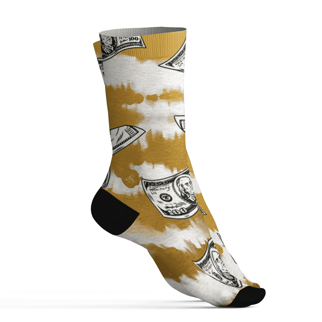 Sail 4s Socks Match Paid In Full 3D All-Over Print - NastyJamz