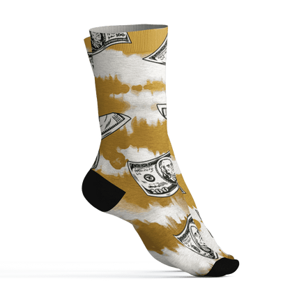 Sail 4s Socks Match Paid In Full 3D All-Over Print - NastyJamz