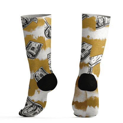 Sail 4s Socks Match Paid In Full 3D All-Over Print - NastyJamz