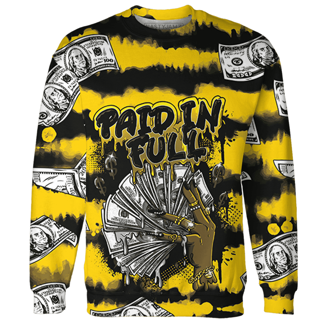 Thunder 4s Sweatshirt Match Paid In Full 3D All-Over Print - NastyJamz