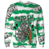 Lucky Green 5s Sweatshirt Match Paid In Full 3D All-Over Print - NastyJamz