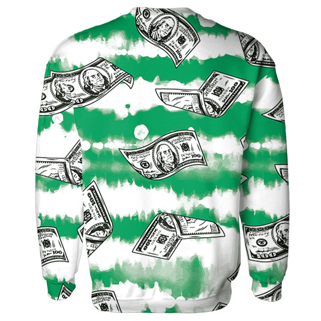 Lucky Green 5s Sweatshirt Match Paid In Full 3D All-Over Print - NastyJamz