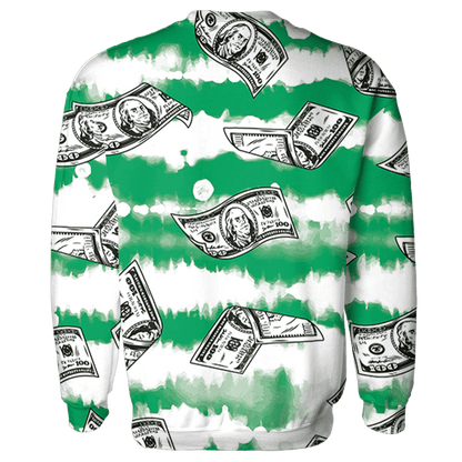 Lucky Green 5s Sweatshirt Match Paid In Full 3D All-Over Print - NastyJamz