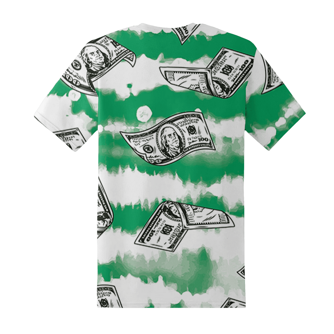 Lucky Green 5s T Shirt Match Paid In Full 3D All-Over Print - NastyJamz