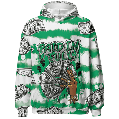 Lucky Green 5s Hoodie Match Paid In Full 3D All-Over Print - NastyJamz