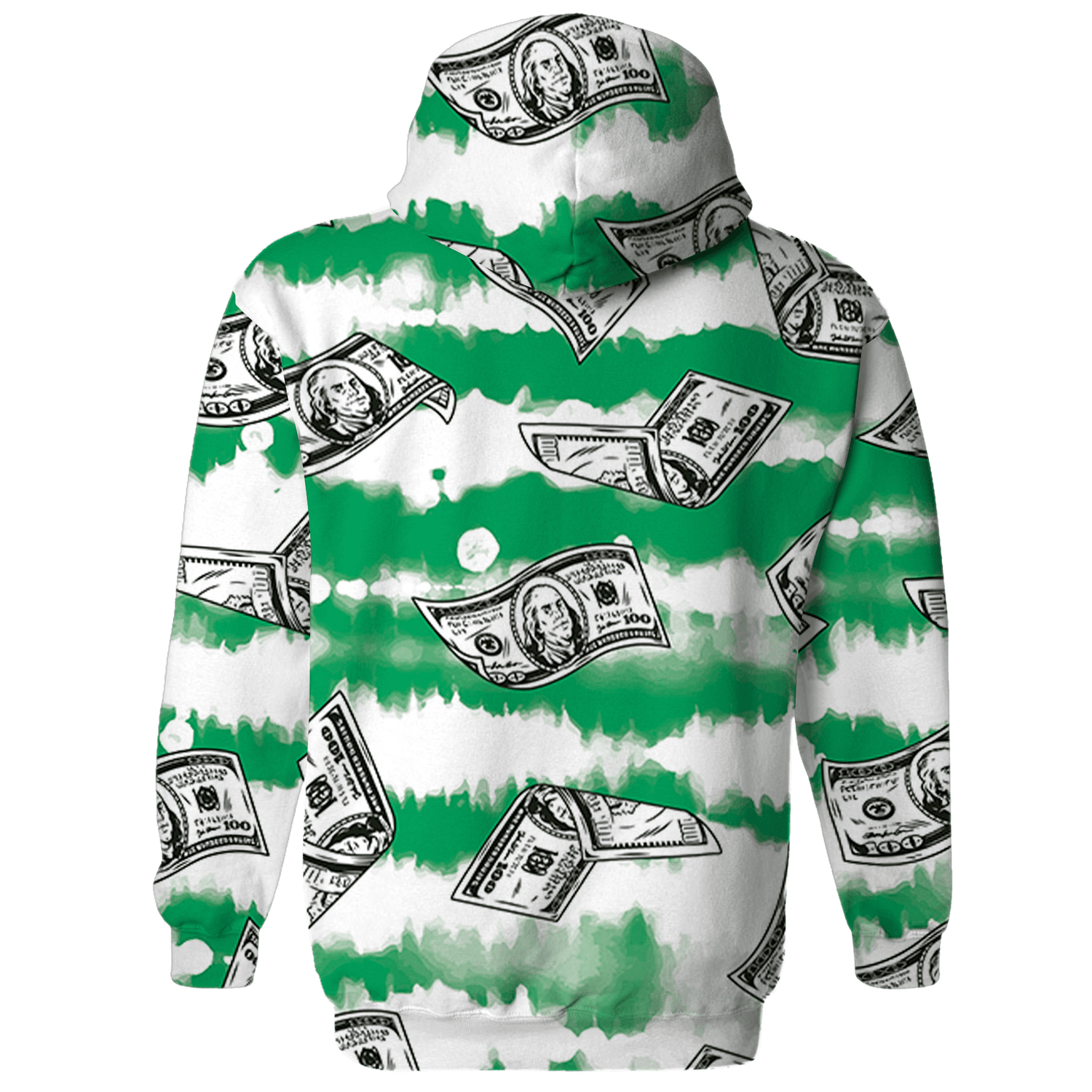 Lucky Green 5s Hoodie Match Paid In Full 3D All-Over Print - NastyJamz