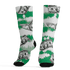 Lucky Green 5s Socks Match Paid In Full 3D All-Over Print - NastyJamz
