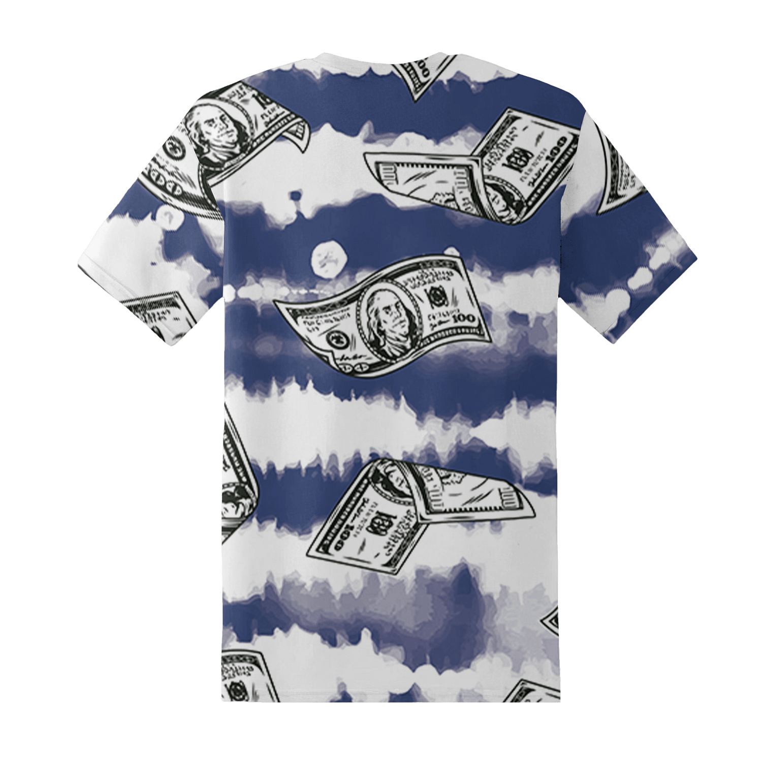 Midnight Navy 5s T Shirt Match Paid In Full 3D All-Over Print - NastyJamz
