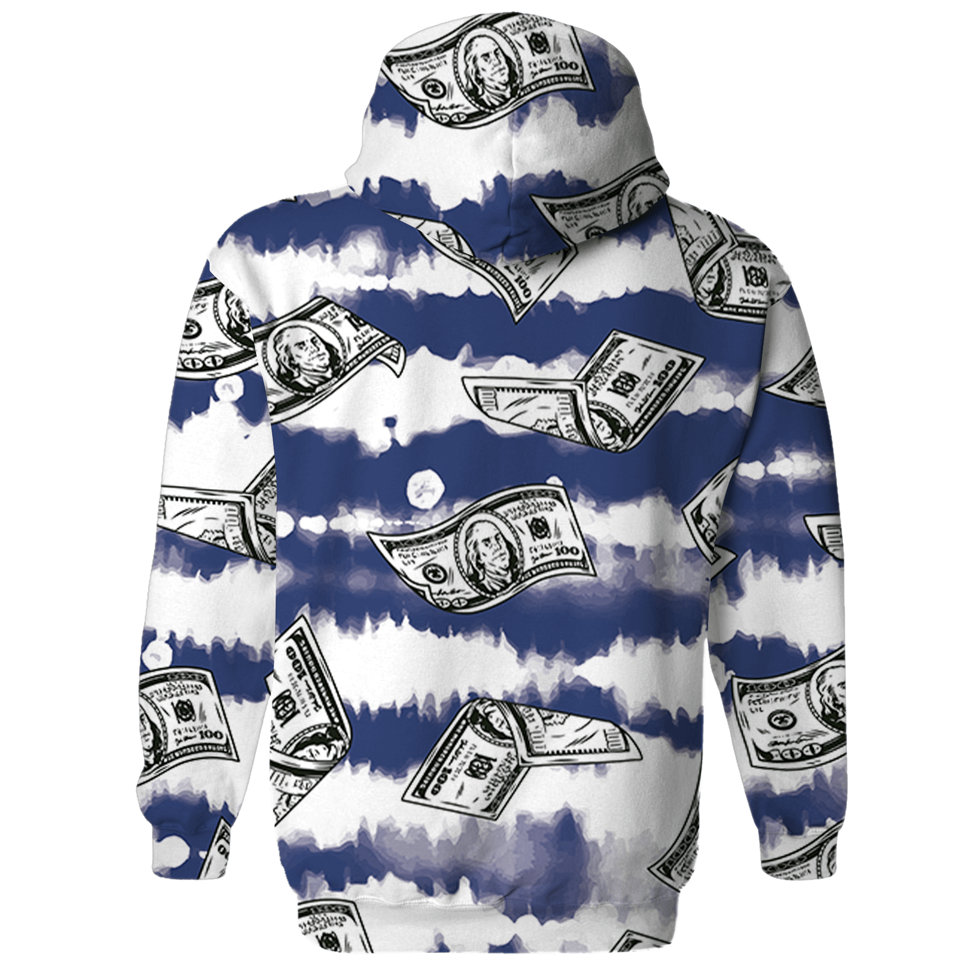 Midnight Navy 5s Hoodie Match Paid In Full 3D All-Over Print - NastyJamz