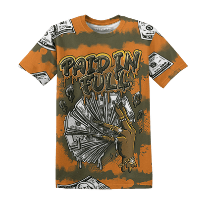 Olive 5s T Shirt Match Paid In Full 3D All-Over Print - NastyJamz
