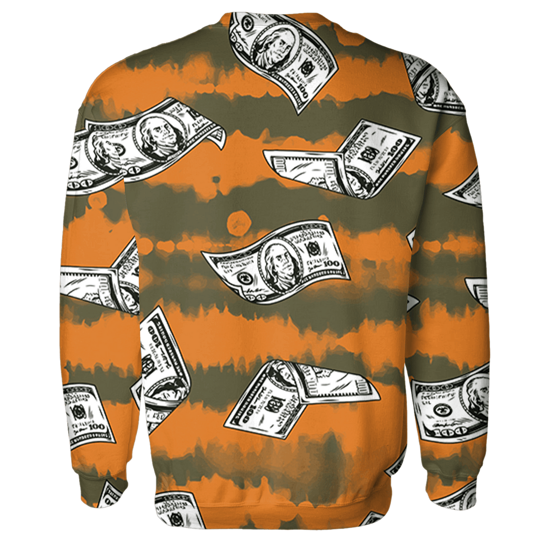 Olive 5s Sweatshirt Match Paid In Full 3D All-Over Print - NastyJamz